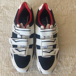 Venzo Mx Black and White Cycling Shoes